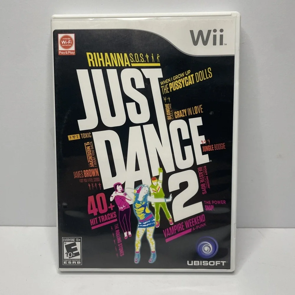 Ubisoft Just Dance 2 Nintendo Wii Music & Dance E10+ 40+ Tracks